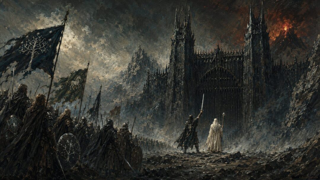 Battle before the dark fortress