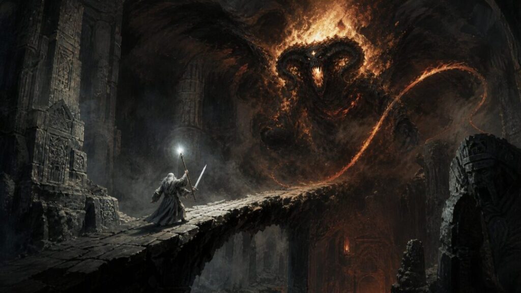 Battle in the ancient chasm