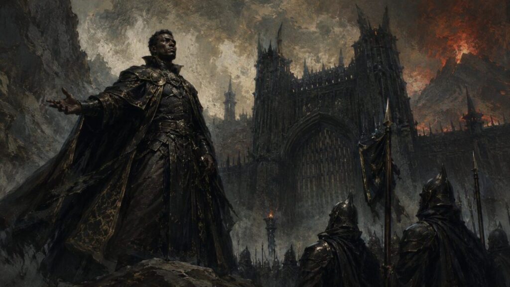 Commanding the dark fortress gate