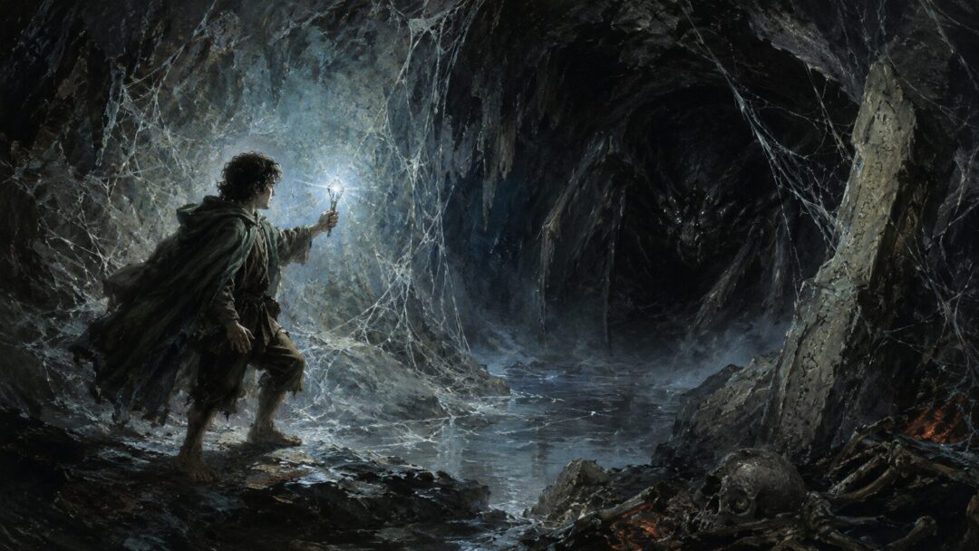Confronting darkness in the spider's lair