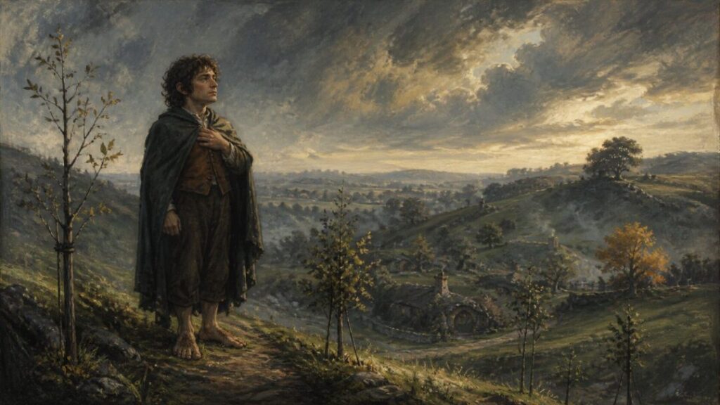 Contemplating the quiet hills