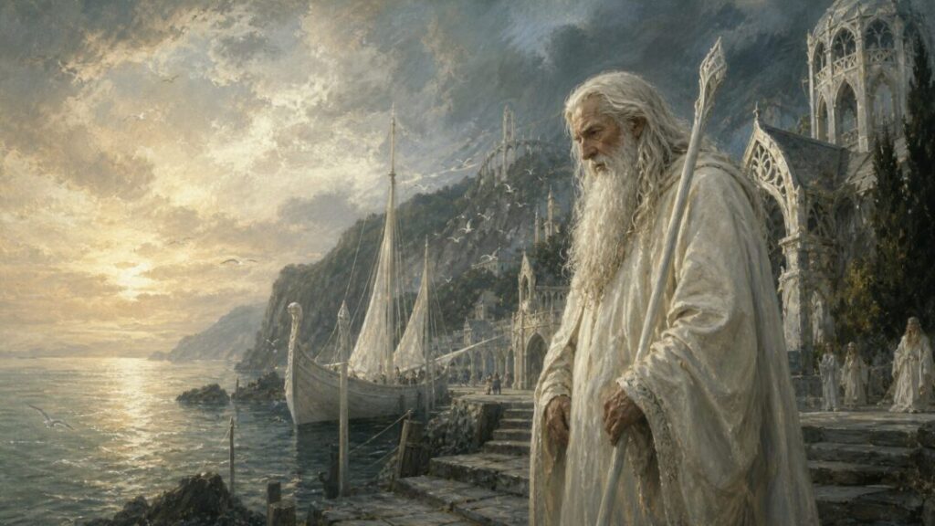 Contemplation at the elven harbor