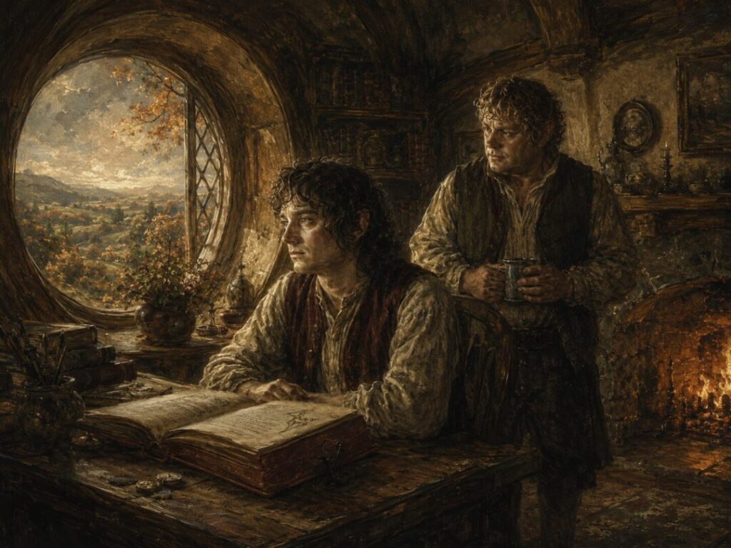 Contemplation by the hearth