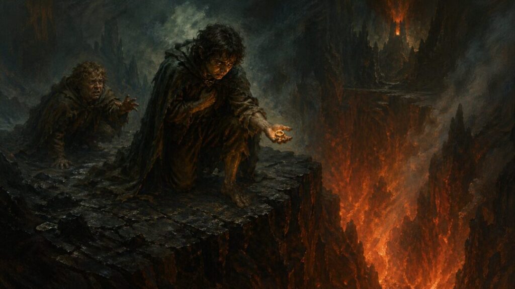 Descent into the fiery abyss