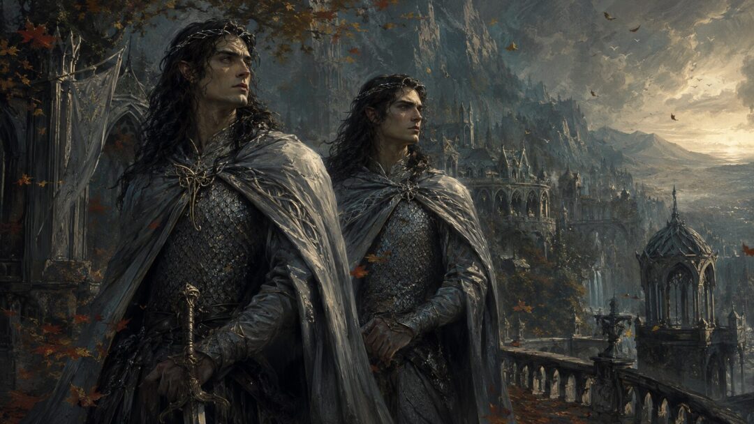 Elven warriors in a fading realm