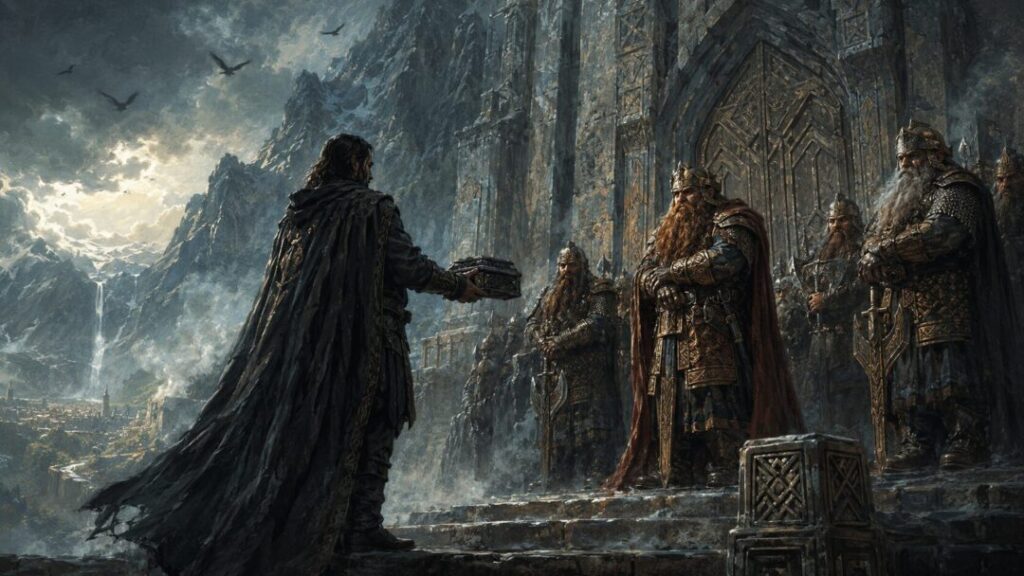 Emissary at the fortress gate
