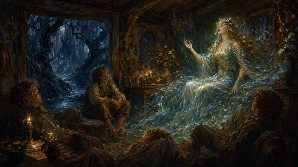 Enchanted song in a cozy cottage