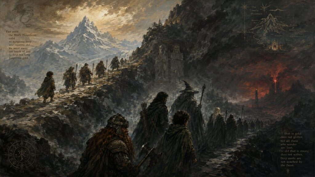 Epic journeys across misty mountains