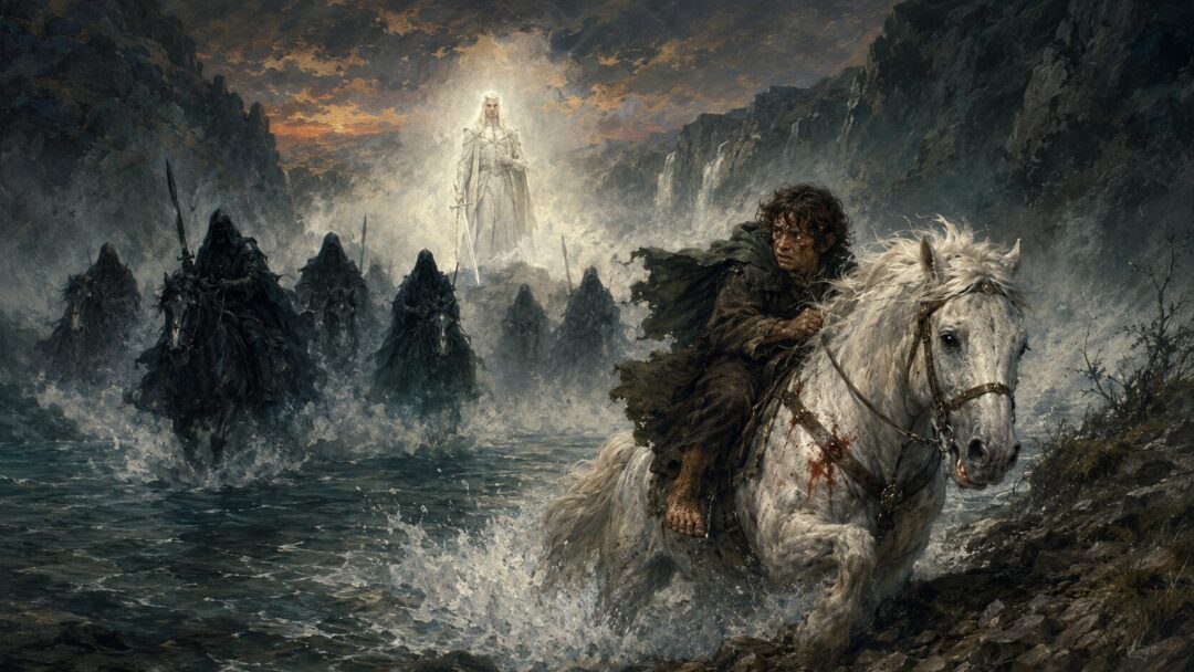 Escape through the stormy valley