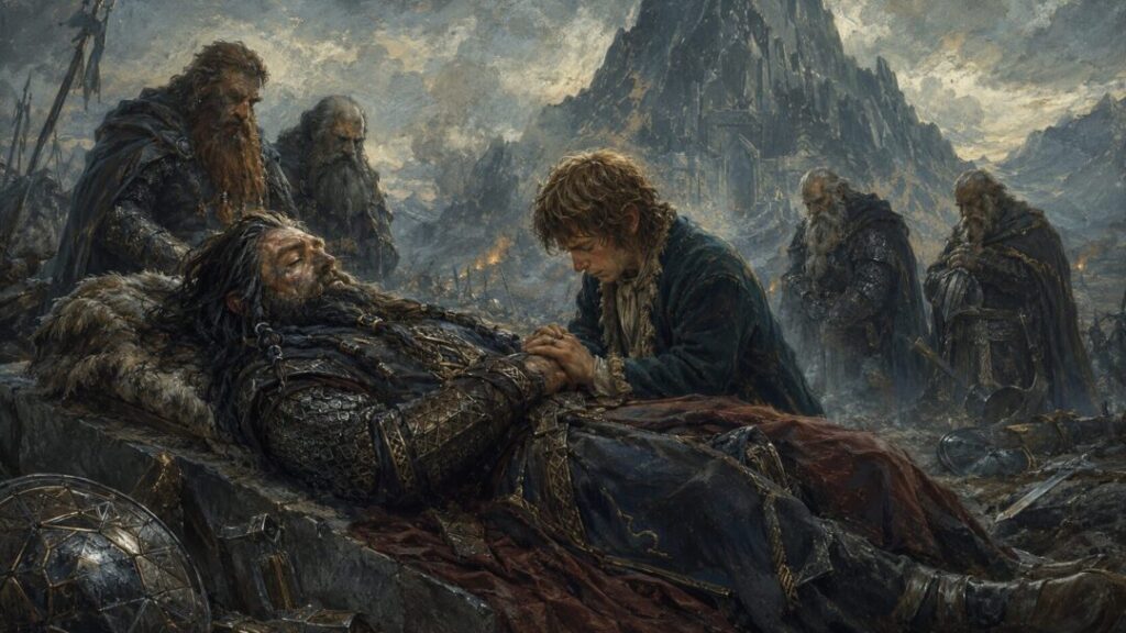 Farewell on a war-torn field