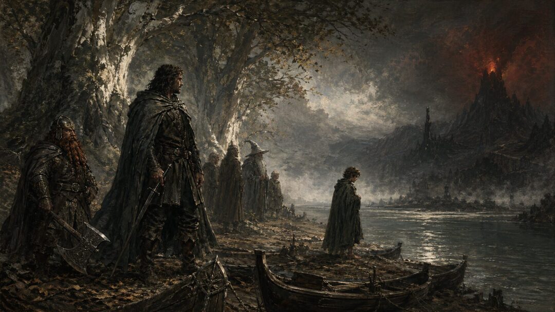 Fellowship by the stormy riverbank