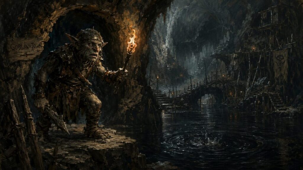 Goblin guarding the dark bridge