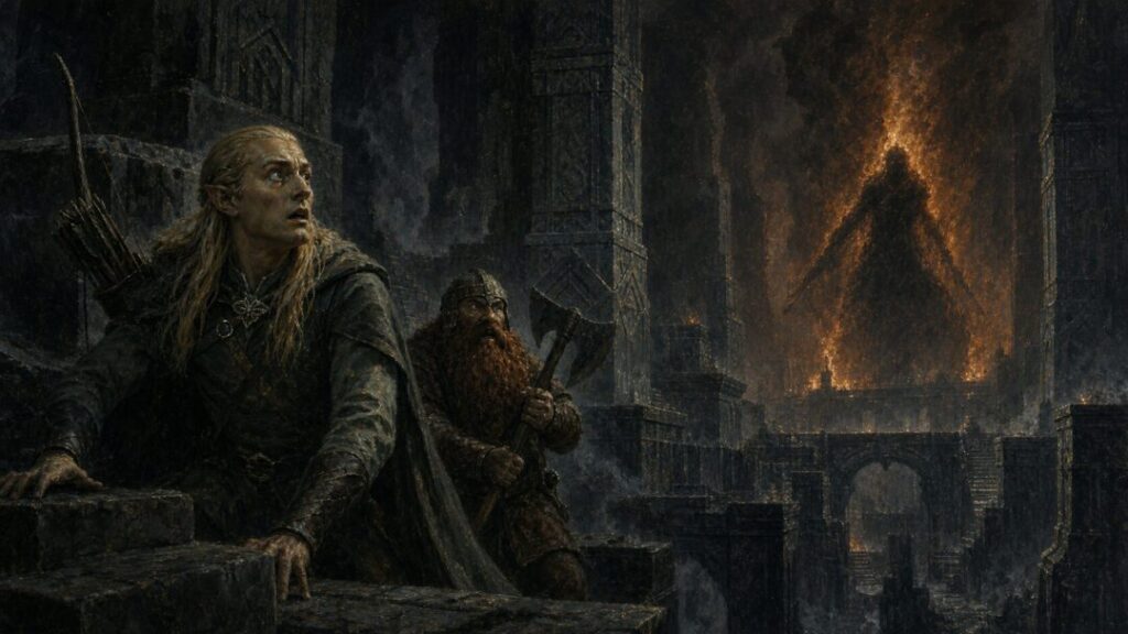 Heroic adventurers face fiery menace
