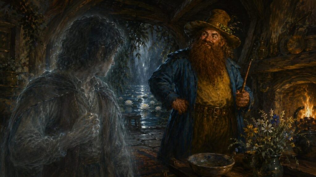 Magical encounter in a cozy cottage