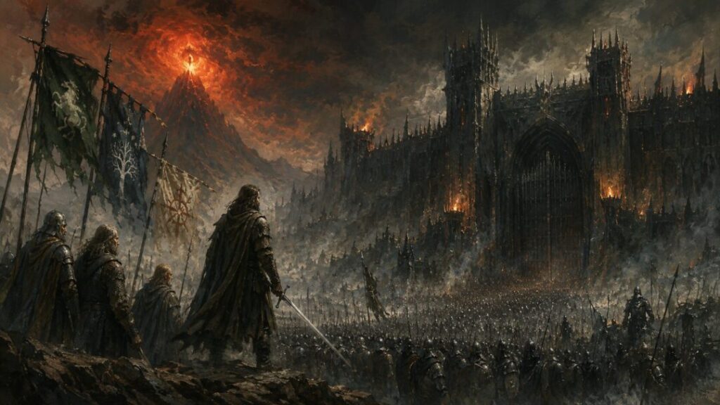 March to the dark fortress