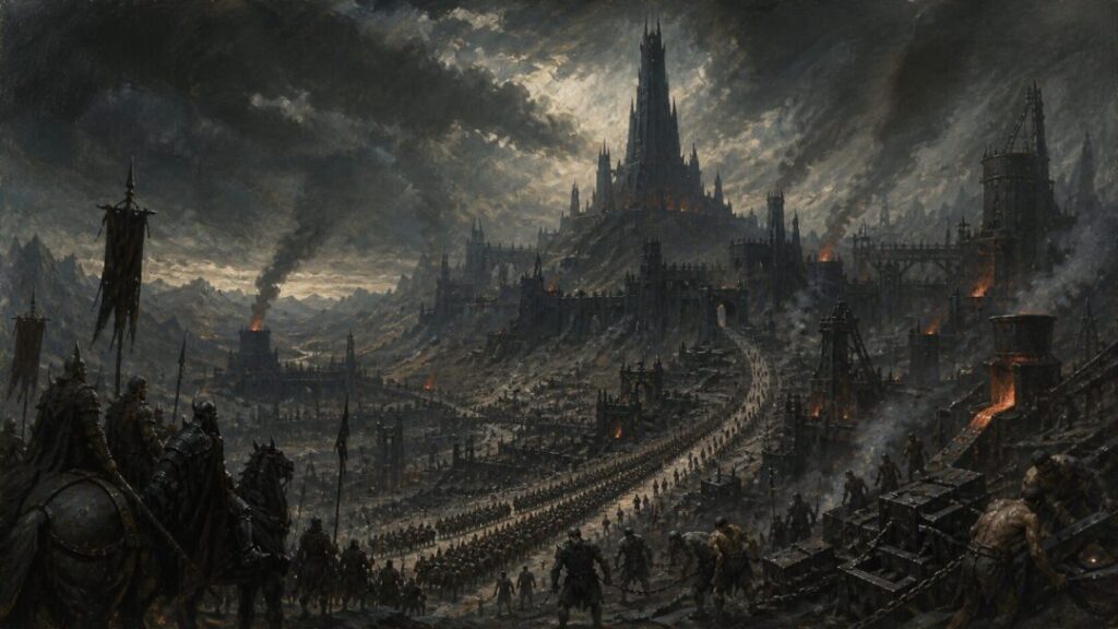 March toward the dark citadel