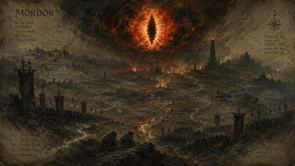 Mordor Land of Shadow and Eyes