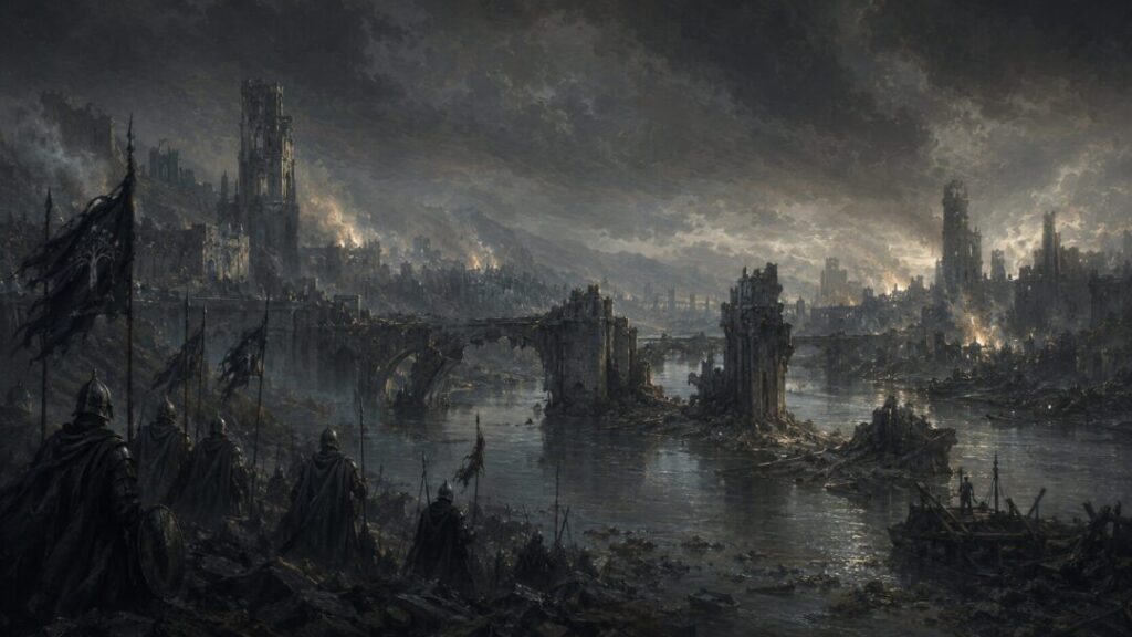 Ruins of a fallen city