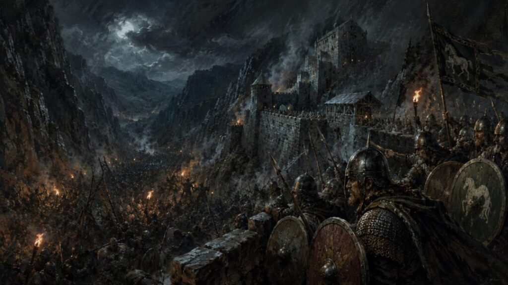 Siege of the mountain fortress