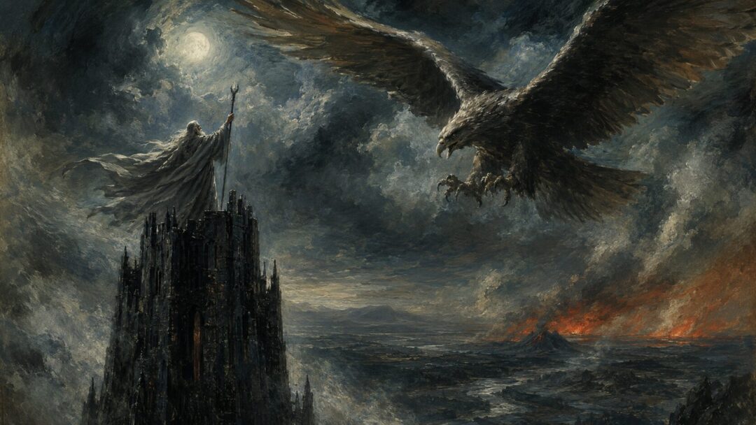 Storm above the forgotten tower