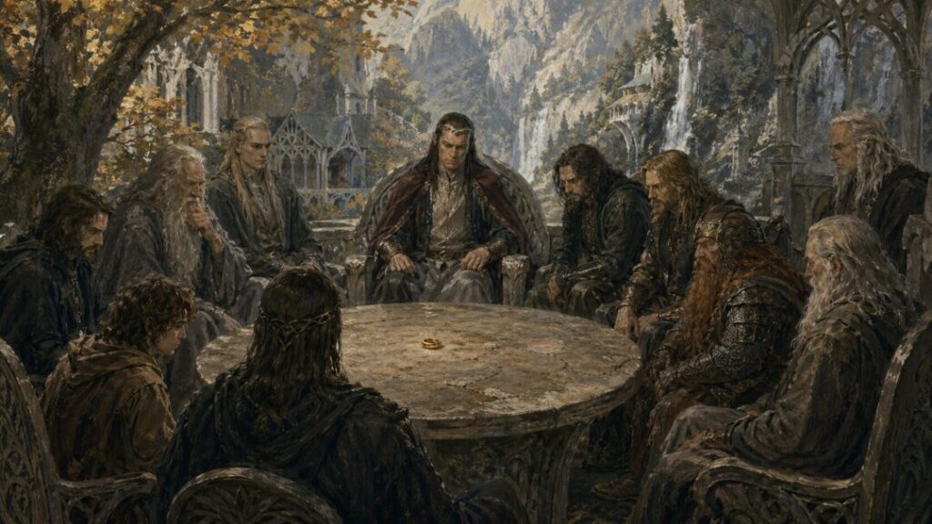 The council and the ring's fate