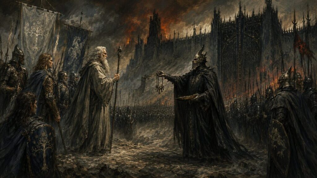 The emissary's offer before the gate