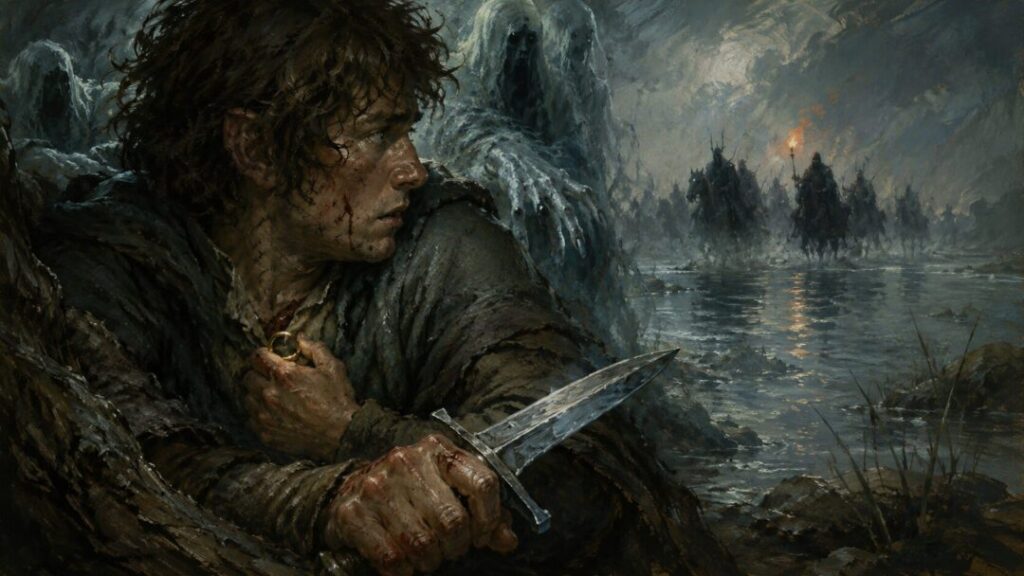 The haunted riverbank of shadows