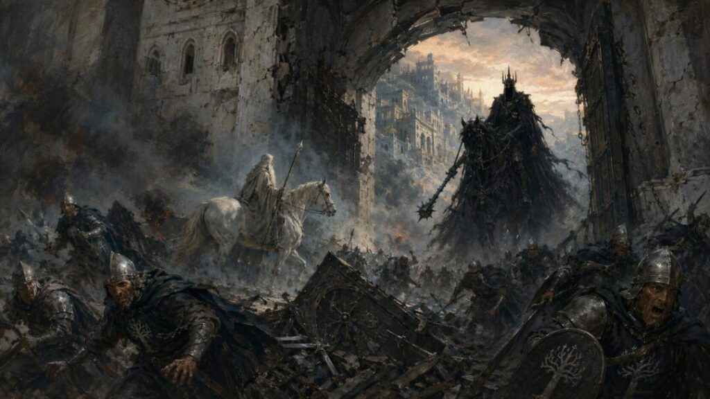 The last stand at the shattered gate