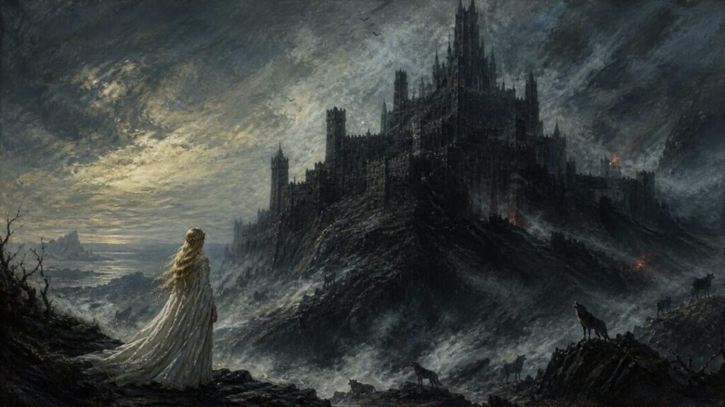 The lone watcher of the dark fortress