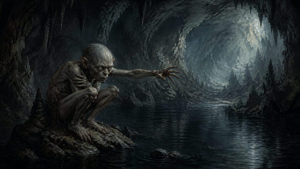The lonely watcher in the cave
