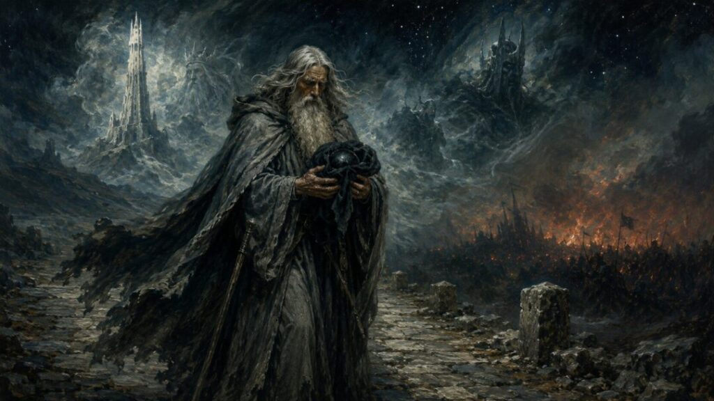 The lonely wizard and the storm