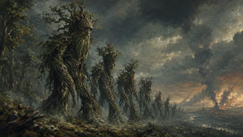 The march of the ancient trees