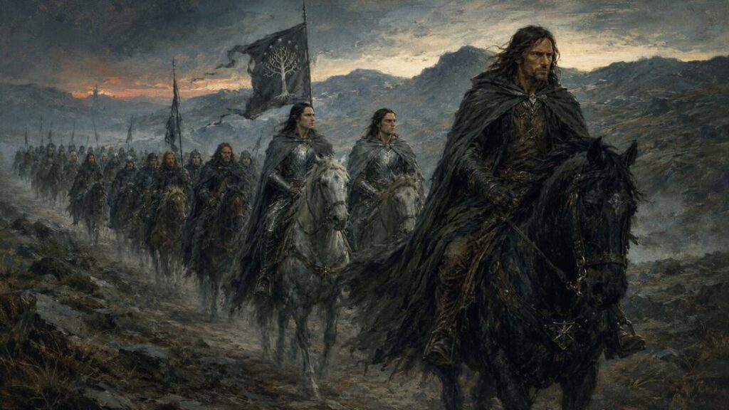 The march through misty highlands