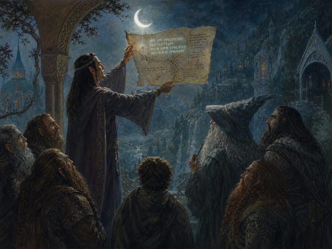The moonlit council of ancient maps