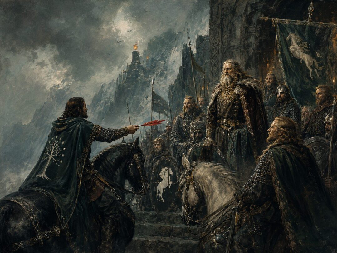 The royal messenger's offering in the storm