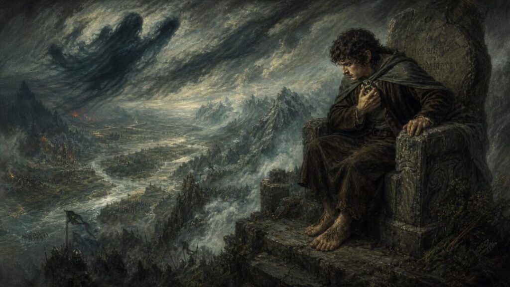 The watcher of the war-torn valley