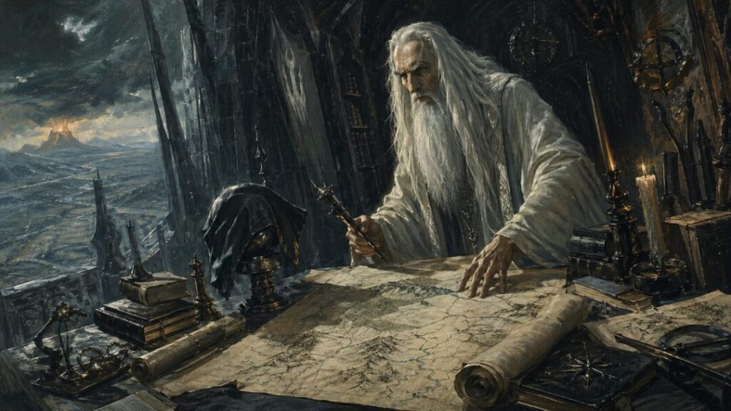 The wizard's arcane study