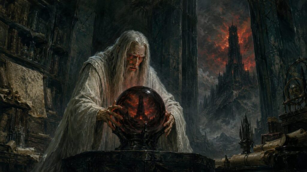 The wizard's dark omen