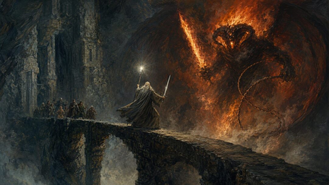 The wizard's stand against the demon