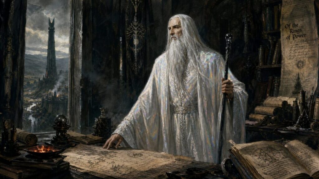 The wizard's study in the tower
