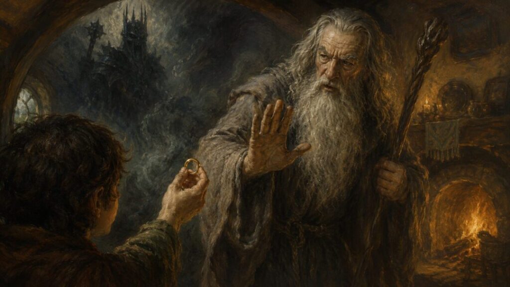 The wizard's warning and the offered ring
