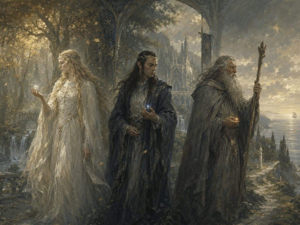 Three guardians of the ancient realm