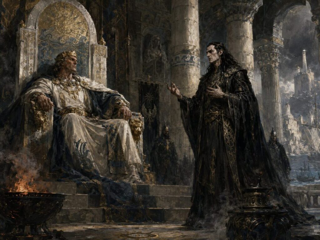 Throne room of power and intrigue