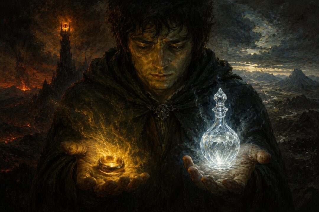 The journey of ancient light from the Two Trees to Frodo’s Phial