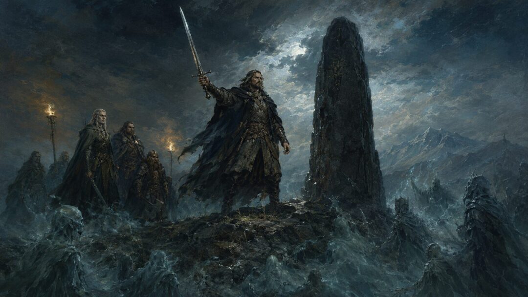 The heir of Isildur summons the Dead at the Stone of Erech to fulfill their ancient oath.