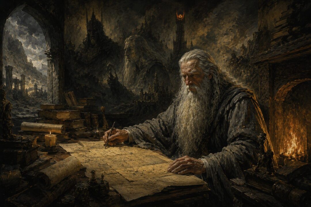 Symbolic comparison of Gandalf’s path of guidance and Saruman’s path of domination