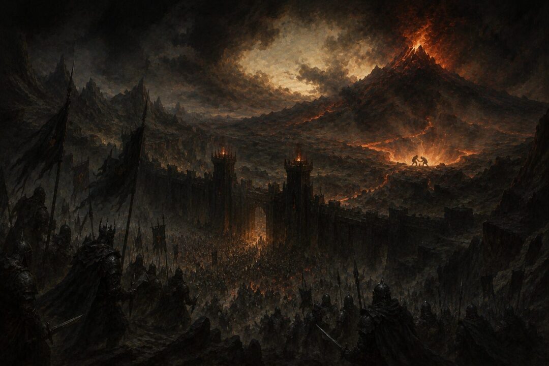 The Black Gate battle contrasted with the overlooked struggle at Mount Doom that defeats Sauron