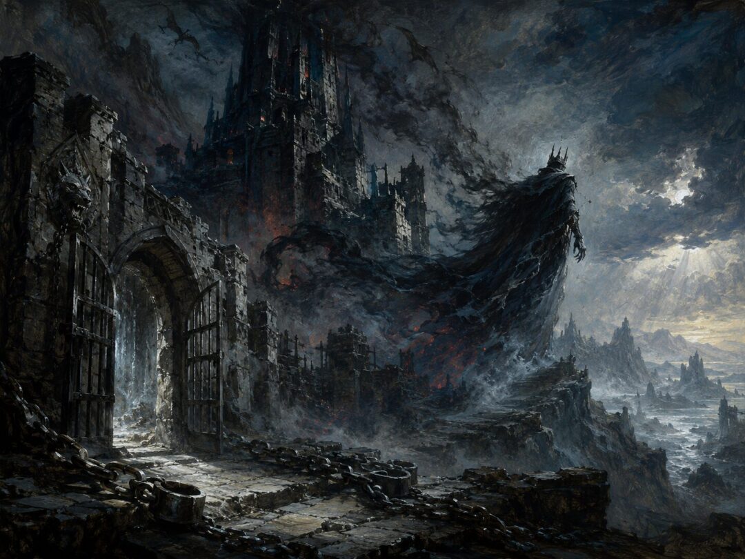 Sauron flees from Tol-in-Gaurhoth as the shadow over the Isle of Werewolves begins to break.