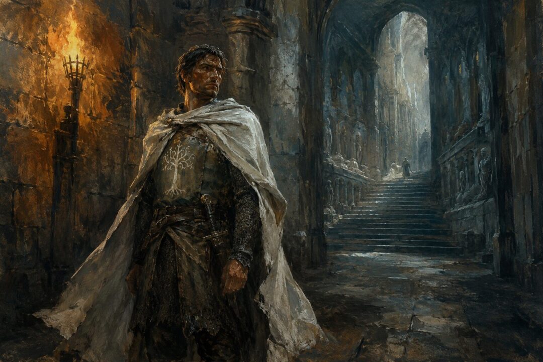 Beregond struggles between obeying orders and saving Faramir inside Minas Tirith.
