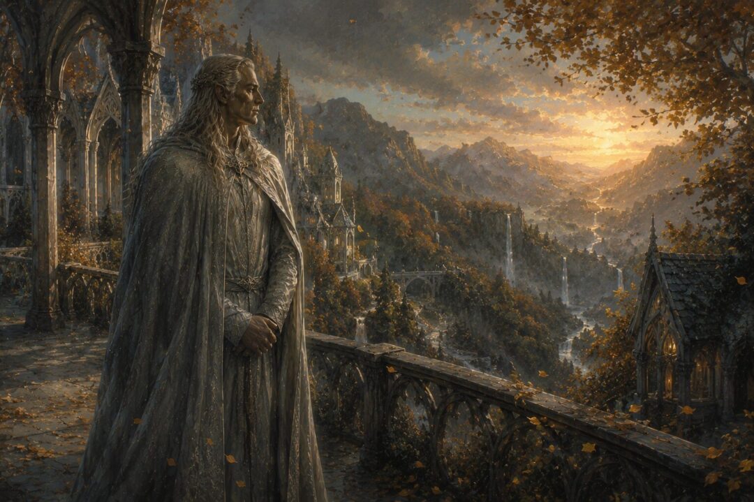 Celeborn in Rivendell during the fading years before his final departure from Middle-earth.
